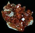 Blood Red Vanadinite Crystals - Morocco #32316-1
